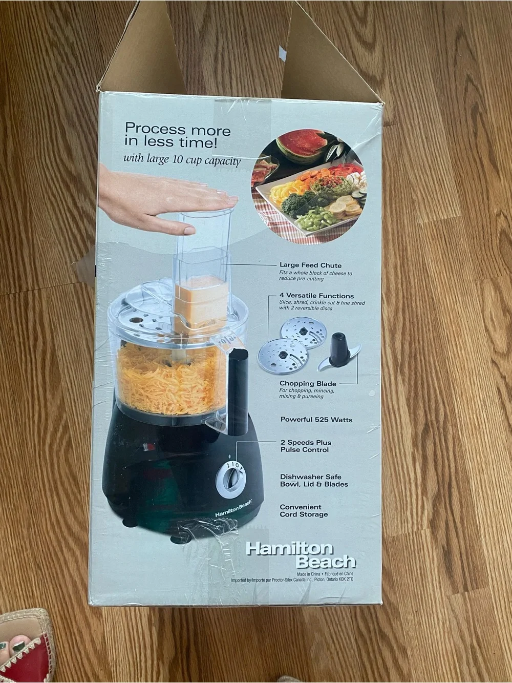 Hamilton Beach Black and Clear ChefPrep 10-Cup Food Processor